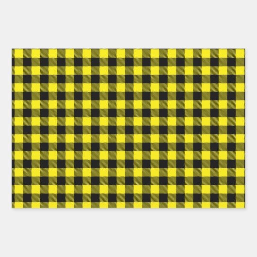 Buffalo Karo Wrapping Paper Sheets Geschenkpapier Set (Vorderseite)