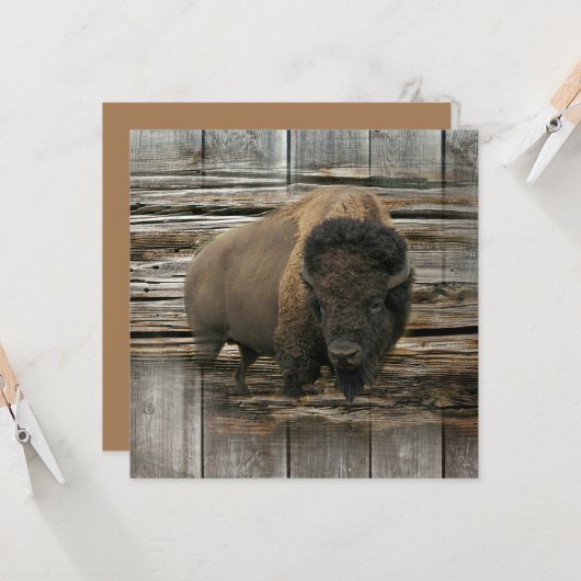 Buffalo Karte (Vorderseite/Rückseite Beispiel)