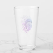 Buffalo Kopf mit indianischer Hitze Glas (Rückseite)