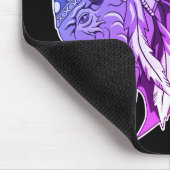 Buffalo Kopf mit indianischer Hitze Mousepad (Ecke)