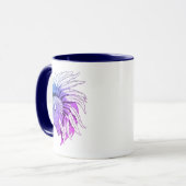 Buffalo Kopf mit indianischer Hitze Tasse (Vorderseite Links)