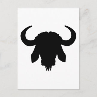 Buffalo-Kopfhörer Postkarte