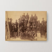 Buffalo-Krieger: Amerikanische Kampferei Button (Vorderseite)