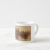 Buffalo-Krieger: Amerikanische Kampferei Espressotasse (Vorderseite Rechts)