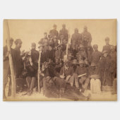 Buffalo-Krieger: Amerikanische Kampferei Magnet (Vorderseite)