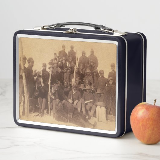 Buffalo-Krieger: Amerikanische Kampferei Metall Brotdose (Beispiel)