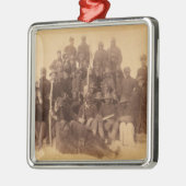 Buffalo-Krieger: Amerikanische Kampferei Ornament Aus Metall (Links)