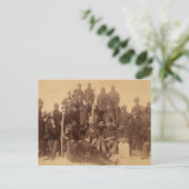 Buffalo-Krieger: Amerikanische Kampferei Postkarte (Stehend Vorderseite)