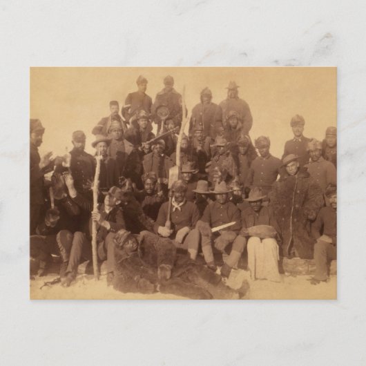 Buffalo-Krieger: Amerikanische Kampferei Postkarte (Vorderseite)