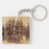 Buffalo-Krieger: Amerikanische Kampferei Schlüsselanhänger (Rückseite)