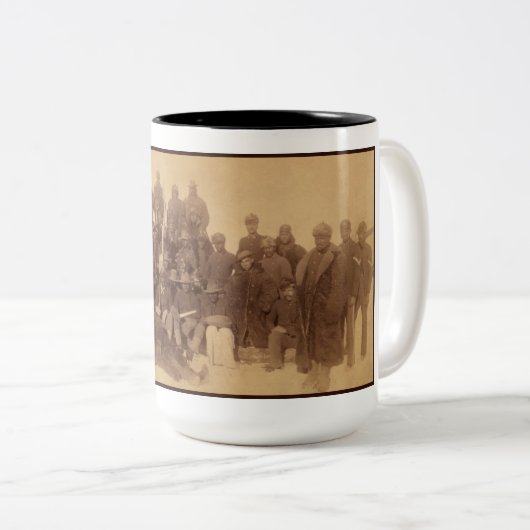 Buffalo-Krieger: Amerikanische Kampferei Zweifarbige Tasse (VorderseiteRechts)