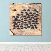 Buffalo Leinwanddruck (Insitu (Holzboden))