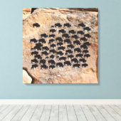Buffalo Leinwanddruck (Insitu (Holzboden))