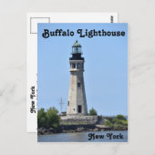 Büffalo-Leuchtturm Postkarte (Vorne/Hinten)