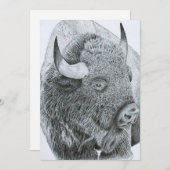 Buffalo Love Feiertagskarte (Vorne/Hinten)