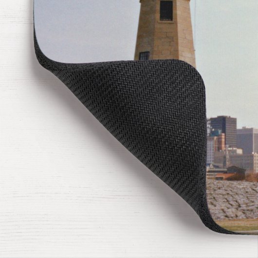 Buffalo Main Lighthouse, New York Mousepad (Ecke)