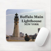 Buffalo Main Lighthouse, New York Mousepad (Mit Mouse)