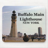 Buffalo Main Lighthouse, New York Mousepad (Vorne)