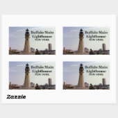 Büffalo Main Lighthouse, New York Stickers (Blatt)