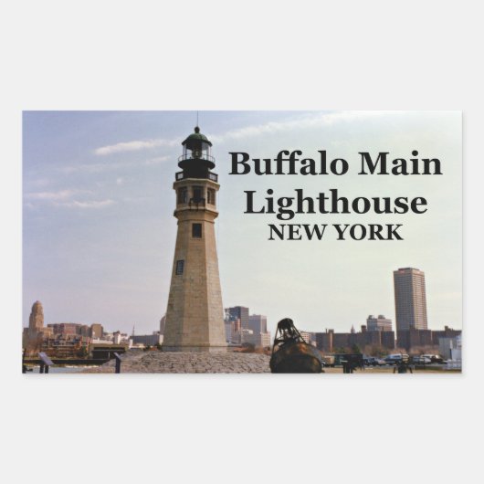 Büffalo Main Lighthouse, New York Stickers (Vorderseite)