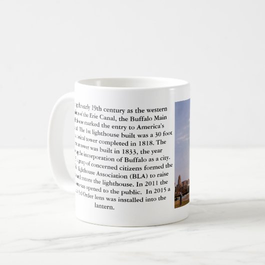 Buffalo Main Lighthouse, New Yorker Tasse (Vorderseite Links)