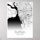 Buffalo Map - New York - City Map Poster (Vorne)