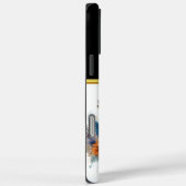 Buffalo mit lebhaften Blume und Federn Case-Mate iPhone Hülle (Rückseite / Rechts)