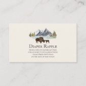 Büffalo Mountains Windeln Umschließkarte Begleitkarte (Vorderseite)