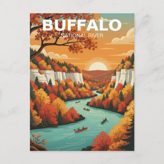 Buffalo National River Arkansas Postkarte (Vorderseite)