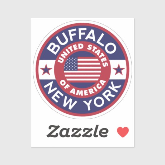 BUFFALO, New York Aufkleber (Blatt)