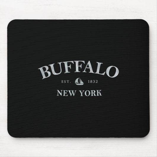 Buffalo New York _ Buffalo Ny Segelboot  Mousepad (Vorne)