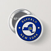 Buffalo New York Button (Vorne & Hinten)