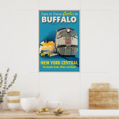Buffalo New York Central Railroad Tops in Travel Poster (Küche)
