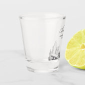 Buffalo New York Gastgeschenk Hochzeit Personalisi Schnapsglas (Links)