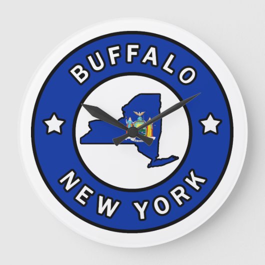 Buffalo New York Große Wanduhr (Vorderseite)