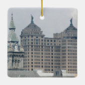 Buffalo, New York Holiday Keramikornament (Rückseite)