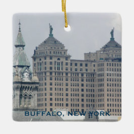 Buffalo, New York Holiday Keramikornament