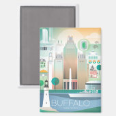 Buffalo, New York Kühlschrank Magnet (Vorderseite/Rückseite)
