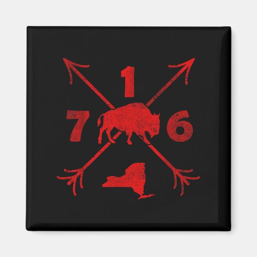 Buffalo New York Ny _ Area Code 716 Magnet (Vorne)