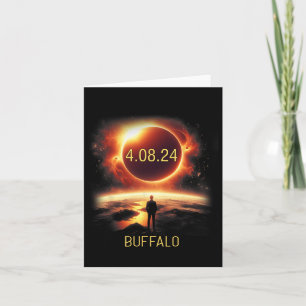 Buffalo New York Ny Total Eclipse Solar 2024 April Karte