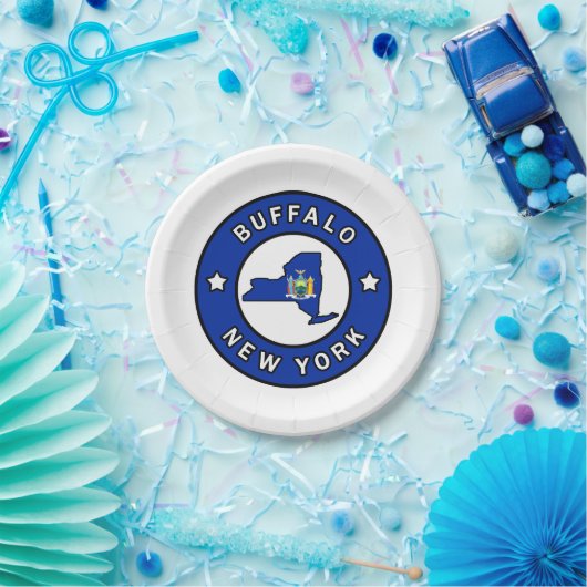 Buffalo New York Pappteller (Party)