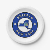 Buffalo New York Pappteller (Vorderseite)