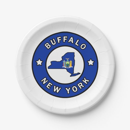 Buffalo New York Pappteller (Vorderseite)