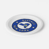 Buffalo New York Pappteller (Schrägansicht)