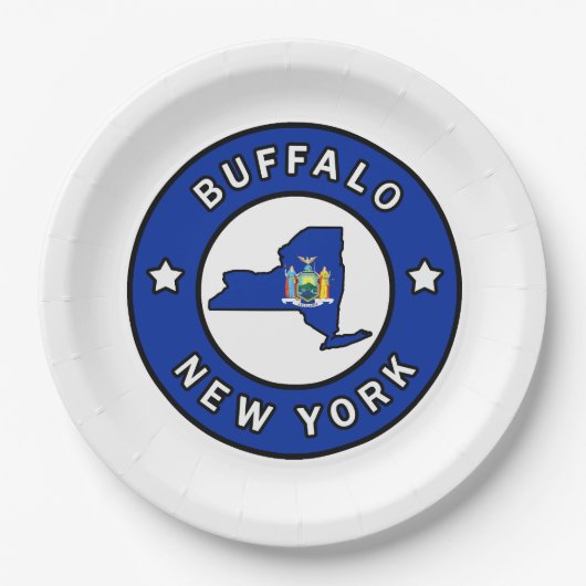 Buffalo New York Pappteller (Vorderseite)