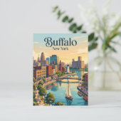 Buffalo, New York Postkarte (Stehend Vorderseite)