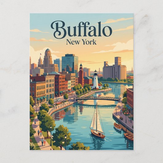 Buffalo, New York Postkarte (Vorderseite)