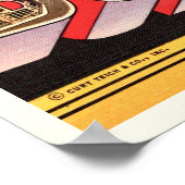 Buffalo New York Retro Begrüßungsdruck Poster (Ecke)