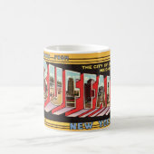 Buffalo New York Retro-Tasse Kaffeetasse (Mittel)