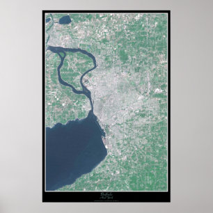 Buffalo, New York satellite poster